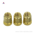 Copper nut copper insert embedded cold knurled nut